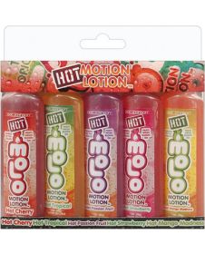 Hot motion lotion - 1 oz bottle pack of 5 assorted flavors