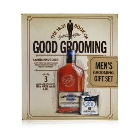 18.21 MAN MADE - Book of Good Grooming Gift Set Volume 3: Absolute Mahogany (Wash 532ml + Oil 60ml) GSV3AM/571013 2pcs